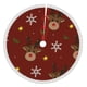 thumbnail image 1 of Faldas para árbol de Navidad de 30 pulgadas con texto "Merry Christmas", tapete para árbol de Navidad para vacaciones de invierno, falda para árbol de Navidad para decoraciones navideñas rústicas, 1 of 8