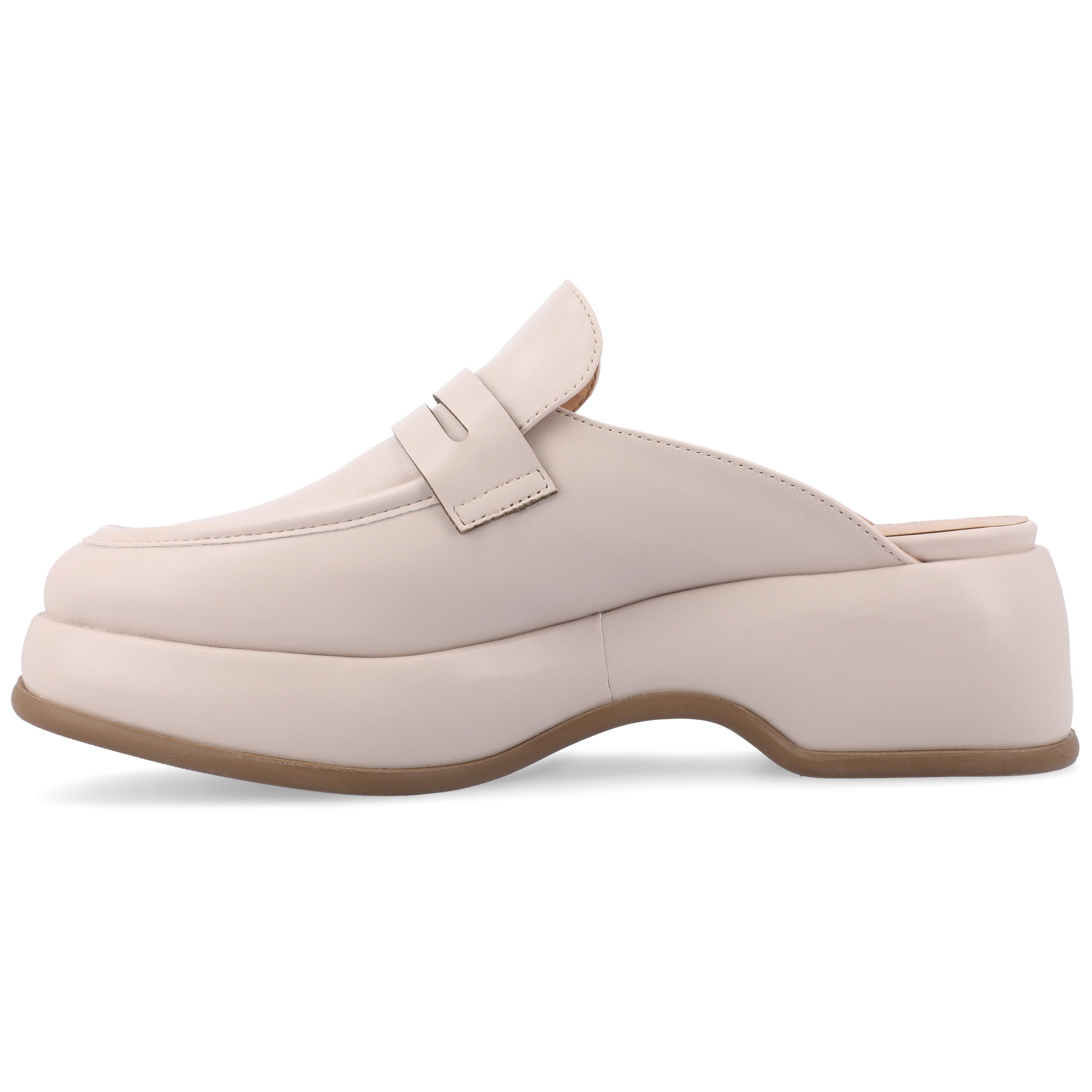 Journee Womens Antonina Slip On Mule Platform Loafer