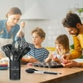 thumbnail image 3 of 15 PCS Silicone Kitchen Cooking Utensils Set,Heat-Resistant Stainless Handles,Non-Stick,Black, 3 of 8