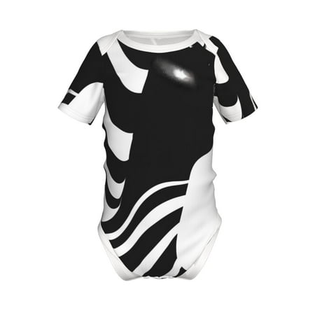 

Adobk Abstract Monochrome Profile Print Baby Climbing Clothes Jumpsuit Rompers Classic Rompers Child Short sleeve Bodysuits-6 Months