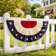 thumbnail image 4 of 4th of July Patriotic Fan-shaped Flag - Outdoor & Indoor Decoration for Independence Day, Memorial Day & Political Events, 4 of 7