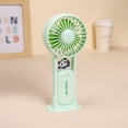thumbnail image 7 of Lightweight Transparent Fan, Battery Powered Handheld Fan, 3 Speed Quiet Pocket Ventilator, 500mAh Rechargeable Device for Makeup and Women, 7 of 7