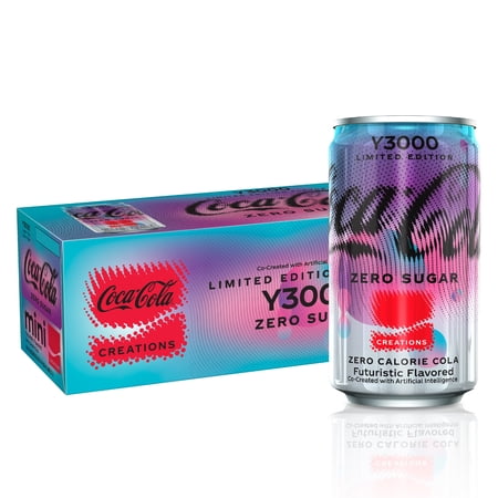 Coca-Cola Zero Sugar Y3000 Fridge Pack Cans, 7.5 fl oz, 10 Pack