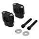 thumbnail image 2 of 2x Adaptador de elevadores de manillar de motocicleta universal de aluminio Negro Baoblaze Elevador de manillar, 2 of 4