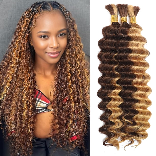 Cabello trenzado MOTFIN Human Hair, 3 paquetes de 24 pulgadas, 330 g