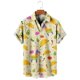 thumbnail image 3 of Camisas hawaianas de fibra de palma 2023, camisas de playa con estampado 3D de verano para vacaciones, ropa vintage informal, blusa con solapa para mujer, camisa lisa, 3 of 5