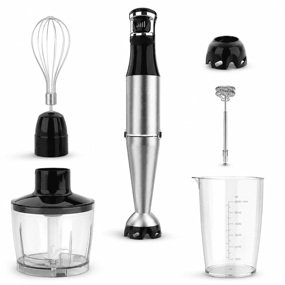 Immersion Blender Handheld Corded, 1100W 5 in 1 Hand Blender Set
