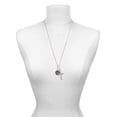 thumbnail image 3 of Delight Jewelry Silvertone Antiqued Round Seal - Initial - J - I Have Plans for You Engraved Cross Zoey Necklace, 28", 3 of 4