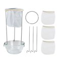 thumbnail image 1 of Stainless Steel Jam Filter Rack Juice Soy Milk Triangle Filter Wear-resistant Z3K0 Tea Milk Bag Coffee rust M1M02, 1 of 6