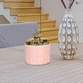thumbnail image 6 of Round Jewelry Box Candy Dish Ceramics Jewelry Display Holder Canister Trinket Storage Tank for Home Necklace Party Decoration Accessories Pink, 6 of 9