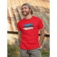 thumbnail image 2 of Estonia Flag Painted With Brush T-Shirt Men -Image by Shutterstock, Male Medium, 2 of 4