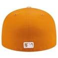 thumbnail image 4 of Men's New Era Orange/Light Beige New York Yankees Two-Tone Color Pack A-Frame 59FIFTY Fitted Hat, 4 of 5