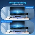 thumbnail image 6 of AUOSHI Small Sound Bar for TV, 2.1ch 60+W Compact Soundbar with Built-in Subwoofer, Bluetooth 5.4, 5 EQ Modes, HDMI ARC/Optical/AUX/USB, 16.5 inch, 6 of 10