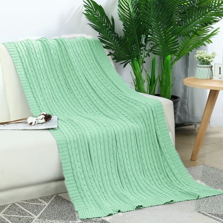 Mohair Throw Blanket, Green - Contemporary - Throws - by ...