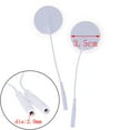 thumbnail image 2 of 20Pcs Body Massager Self-adhesive Reusable Round Replacement Electrode Pads With Cable For Tens Machine, 2 of 8