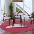 thumbnail image 5 of Pink Sky Round Rug 5ft Washable Circle Kitchen Rugs Non Slip Abstract Sky White Minimalist Large Area Rug Indoor Floor Carpet for Bedroom Living Room Home Office Dining Room Nursery, 5 of 9