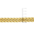 thumbnail image 2 of Everly Women's 8.8mm 10kt Yellow Gold Curb Link Chain Anklet - 9 in., 2 of 7