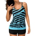 thumbnail image 1 of Tankini Swimsuits For Women 2 Piece Bathing Suits Tummy Control Modest Loose Fit Swimwear Tops With Boyshorts, 1 of 8