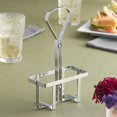 thumbnail image 2 of American Metalcraft VBR1 Chrome Oil and Vinegar Cruet Rack - 5 1/4" x 2 1/2" x 9", 2 of 2