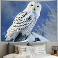 thumbnail image 2 of Orinice Snowy Owl Tapestry Wall Hanging Unique Style Graphic Tapestries Home Wall Decor Art for Living Room Bedroom Apartment Farmhouse Dorm 60x50inch, 2 of 6