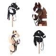 thumbnail image 4 of Multipurpose Plush Horse Head Costume Accessory on Hobby Horse Racing Toy Suitable for Family Fun, 4 of 8