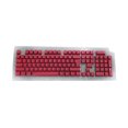 thumbnail image 1 of Doubleshot PBT Spacebar 104 Keycap Backlit for Cherry MX Mechanical Keyboard - Red, 1 of 5