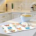 thumbnail image 4 of Iauyy Dish Drying Mat for Kitchen Counter, Super Absorbent & Hanging 16x18 / 18x24 Inch (S/M) Cute Illustration Style, 4 of 8
