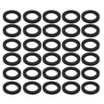 thumbnail image 1 of Unique Bargains 30 Pcs Rondelle Plate en Caoutchouc Noire Assortiment Taille 20x30x3mm Rondelle Plate, 1 of 2