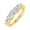 Yellow, variant on 1 Carat (ctw) 5-Stone Diamond Wedding Band Ring in 10K White Gold (Ring Size 4)