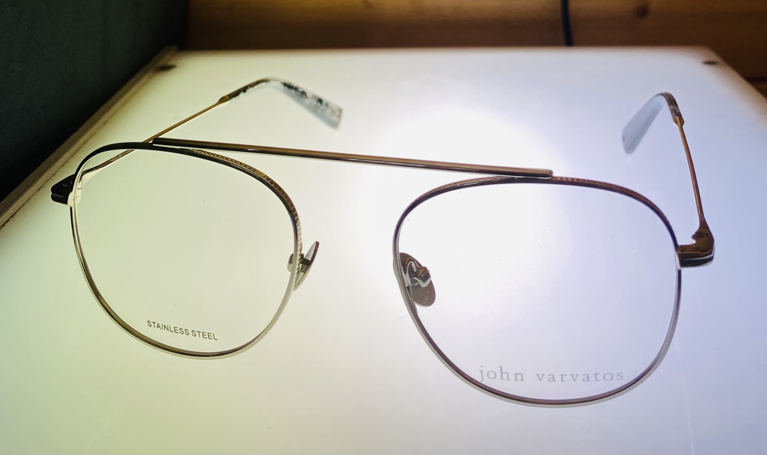 John Varvatos Demo/Grey Clip-On Men's Eyeglasses V176 0SIL 52 Sunglasses
