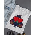 thumbnail image 3 of Argyle Love Emoji - Playful Hearts Graphic Women's T-shirt, 3 of 4