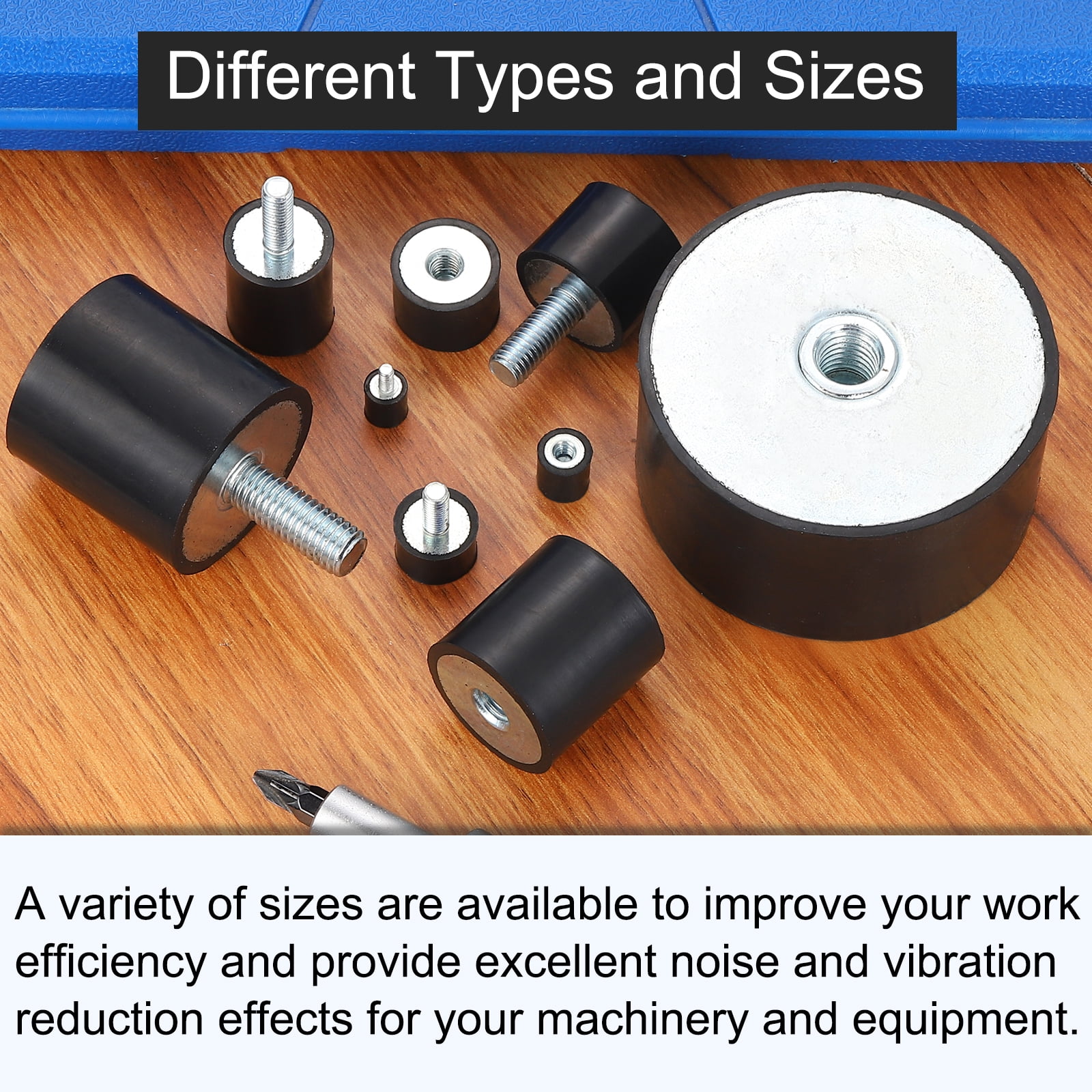 Rubber Vibration Mounts Shock Pump M METERXITY 4-Pack Rubber Mounts D40mmxH30mm Male Vibration Isolators Vibration Motor Air Compressor Motor Mounts - View #9