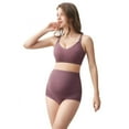 thumbnail image 3 of Baywell Women's Over The Bump Maternity Panties High Waist Full Coverage Pregnancy Underwear Purple 143-192.5LBS, 3 of 5