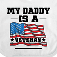 thumbnail image 4 of Inktastic My Daddy is a Veteran Boys or Girls Baby Bib, 4 of 4