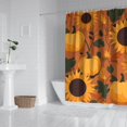 thumbnail image 3 of Happy Thanksgiving Autumn Shower Curtain,Reusable Show Curtain with Hooks Friendly Polyester Fabric Bathroom Curtains for Bathroom Bathtub Autumn Holiday, 3 of 5