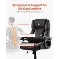 thumbnail image 2 of Silla de oficina VEVOR Executive con capacidad para 500 libras y soporte lumbar, 2 of 9