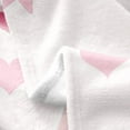 thumbnail image 4 of Pink Bow Flannel Blanket,Princess Style Bowknot Love Hearts Girly Fairy Fleece Blanket for Room Decor,Initial Letter V Chic Romantic Throw Blanket for Sofa Couch,50"x60", 4 of 6