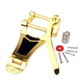 thumbnail image 1 of Guitarra Tremolo Vibrato Bridge Taiiece Hollowbody para Archtop Guitar Dorado Sunnimix Puente de vibrato trémolo, 1 of 8