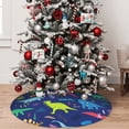 thumbnail image 5 of Rateoe Dinosaurs Print Christmas Tree Skirt 48" for Xmas Holiday New Year Party Circle Tree Mat Ornaments Decoration, 5 of 7