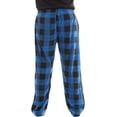 thumbnail image 3 of #followme Polar Fleece Pajama Pants for Men Sleepwear PJs (Buffalo Plaid Enlarged Blue Black, Large), 3 of 3