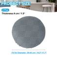 thumbnail image 2 of Fundas para taburetes Uxcell redondas, fundas elásticas para taburetes lavables, funda de cojín para taburete, funda elástica para asiento de silla de bar gris oscuro 14"-18", 2 of 7