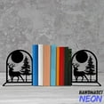 thumbnail image 2 of Handmadetneonsign Deer Metal Bookends, Deer Forest Name Bookend, Deer Table Bookshelf Decor 042577, 2 of 4
