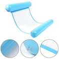 thumbnail image 4 of Deportes Acuáticos Silla de salón flotante inflable para piscina con hamaca de agua (azul oscuro), 4 of 9