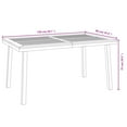 thumbnail image 4 of vidaXL 5 Piece Garden Dining Set Solid Wood Acacia and Metal, 4 of 5