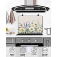 thumbnail image 4 of Large Induction Cooktop Protector Mat Spring Flowers Stove Top Covers for Electric Stove, Farmhouse Botanical Floral Wildflowers Decorative Stove Burner Cover Mats, Glass Top Stove Cover, 4 of 7