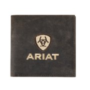 Ariat Brown Crazy Horse Embroidered Bifold Wallet A3556602