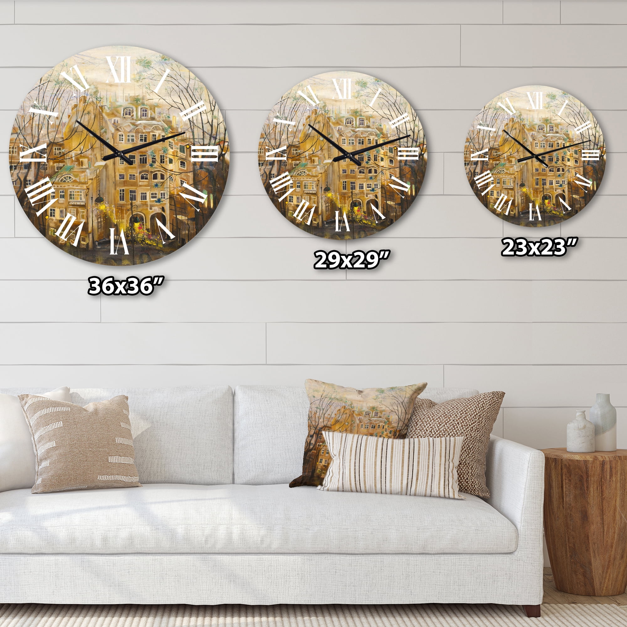 Designart 1 in Quartz Traditional Wall Clock