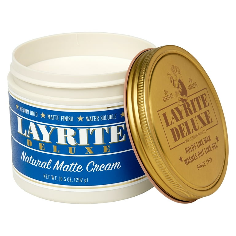 LAYRITE DELUXE Natural Matte Cream2個セット￼ Layrite Natural Matte Cream, Lightweight Styling Cream, 10.5 oz