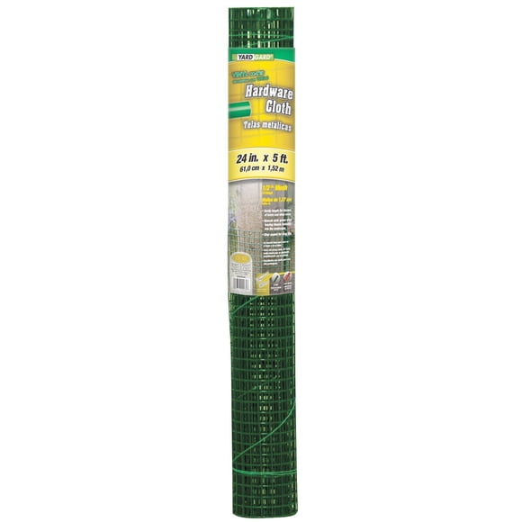 Midwest Air 308253B Tela metálica galvanizada de 24 pulgadas x 5 pies, malla de 0,5 pulgadas