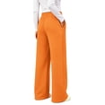 thumbnail image 5 of UVN Sweatpants for Women Casual Wide Leg Baggy Pants Straight Long Trousers High Waist Drawstring Workout Pants with Pockets, 5 of 12